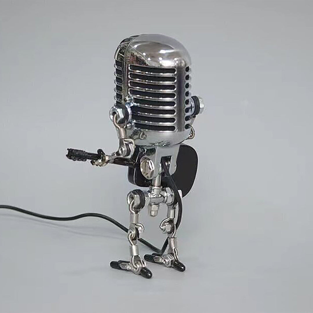 BowLift | Vintage Guitar Playing Microphone Robot Lamp