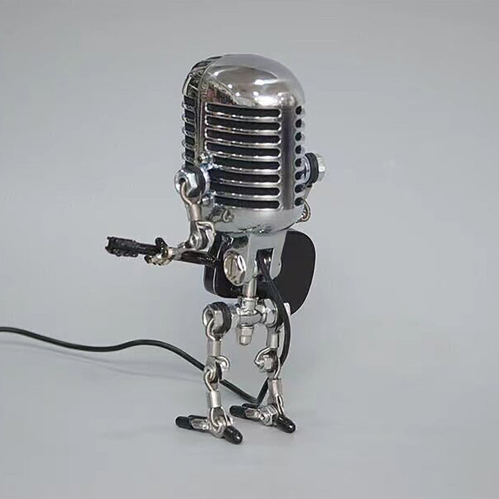 BowLift | Vintage Guitar Playing Microphone Robot Lamp