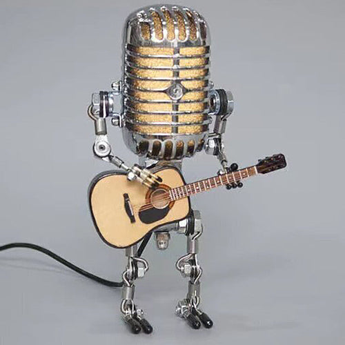 BowLift | Vintage Guitar Playing Microphone Robot Lamp