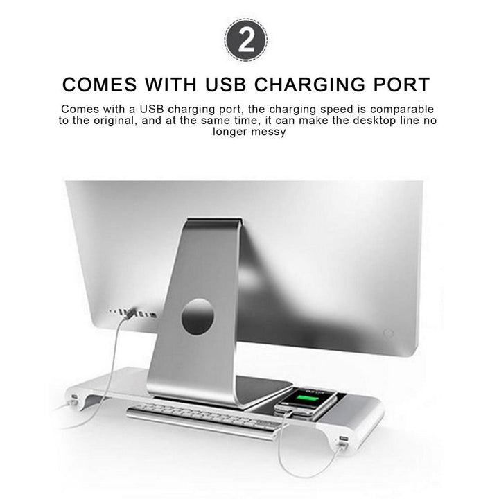 BowLift | Universal USB Phone Charging Monitor Riser Stand