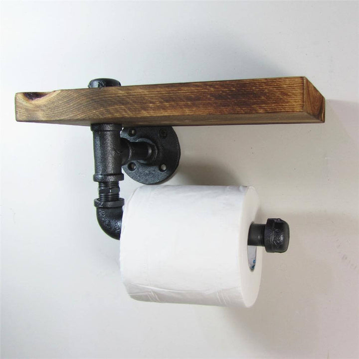 BowLift | Wooden Urban Industrial Wall Mount Holder  with Roller