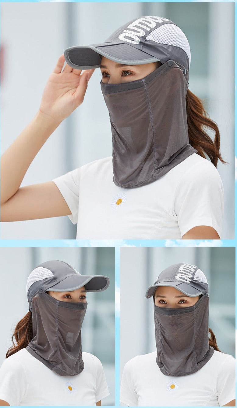 Anti-Ultraviolet Outdoor Breathable Summer Mask Hat | Bowlift