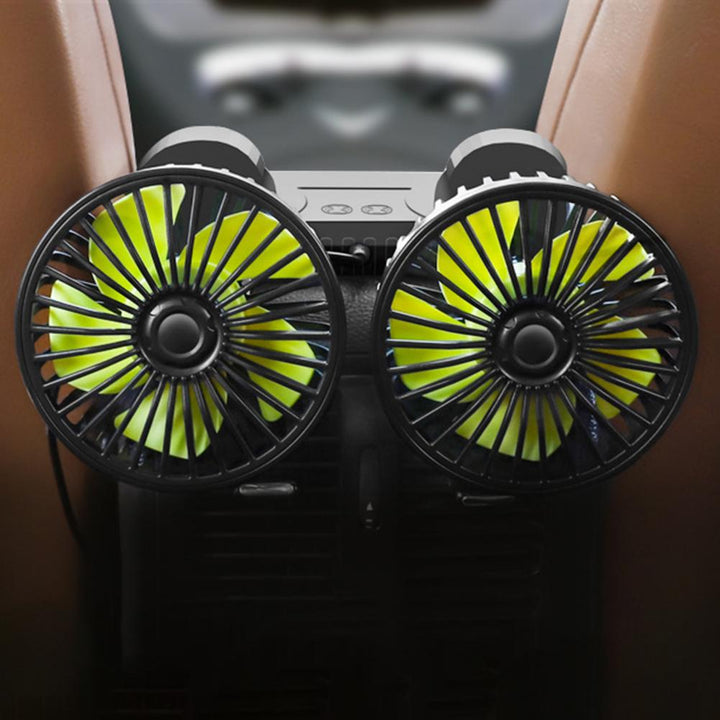 Car Dashboard Double USB Cooling Fan | Bowlift