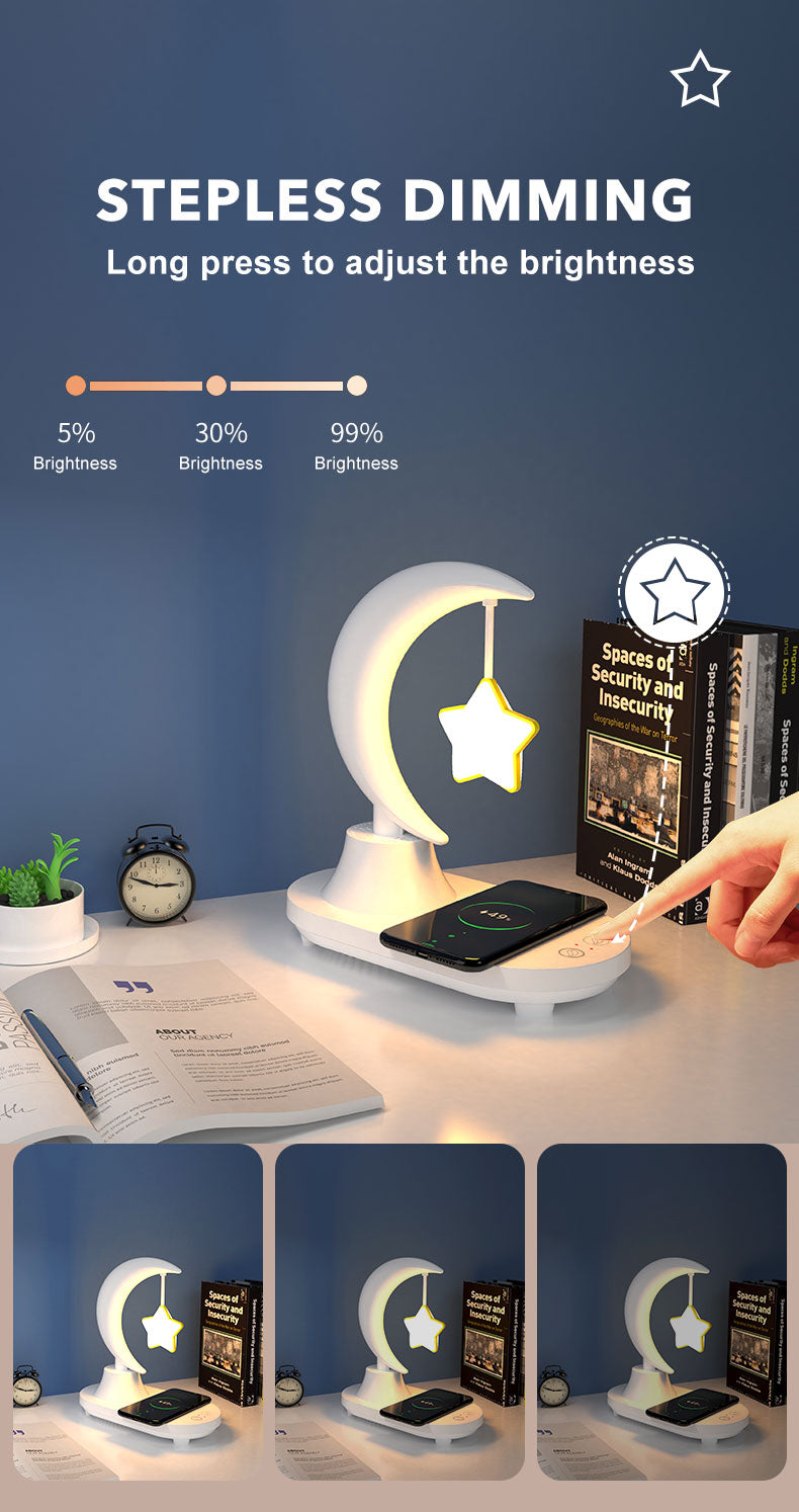 BowLift | Moon Star Wireless Charging Night Lamp