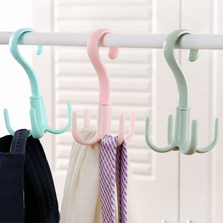 BowLift | Rotating Four-Claw Wardrobe Organizer Hanger