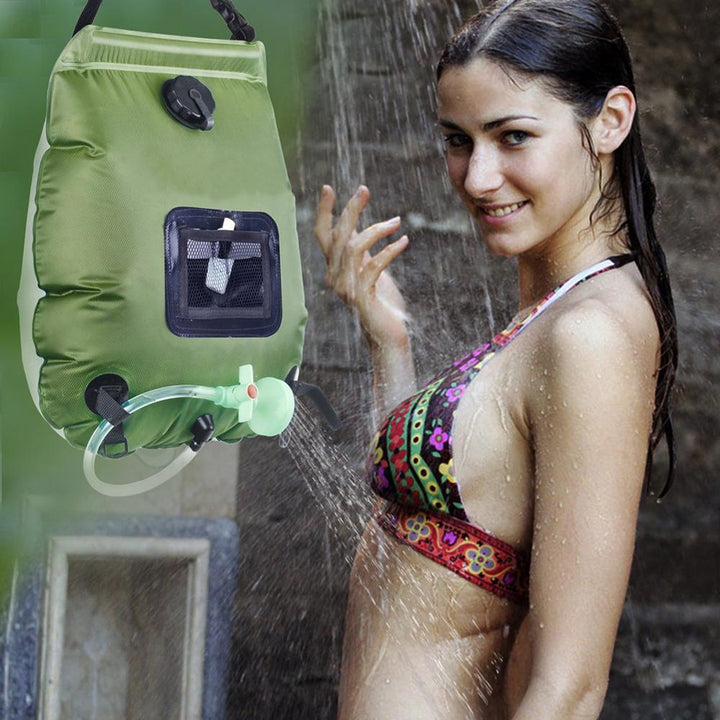 Soar-Powered Portable Travel Heated Shower Bag | Bowlift