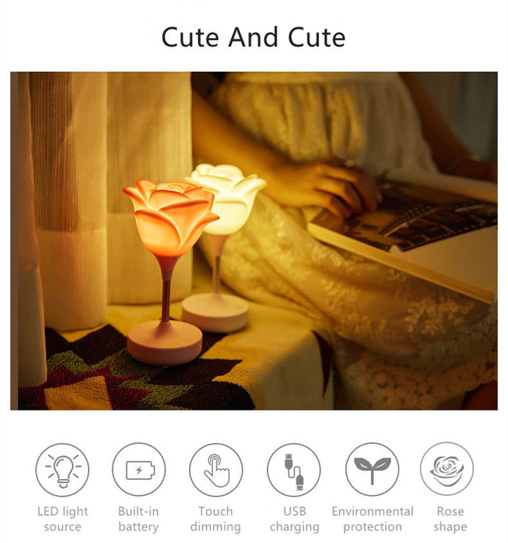 BowLift | Rose Flower Romantic Touch Night Light