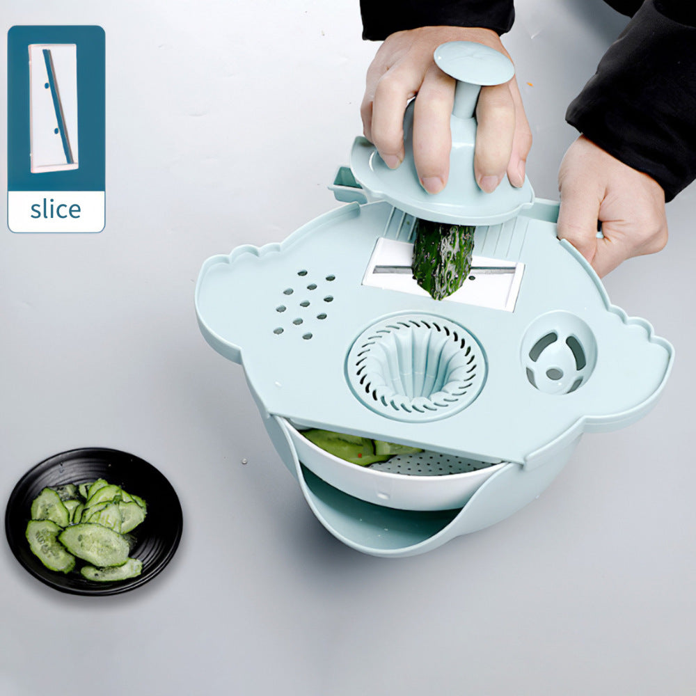 BowLift | All-in-One Drain Basket Vegetable Grater