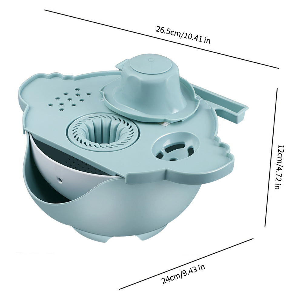 BowLift | All-in-One Drain Basket Vegetable Grater