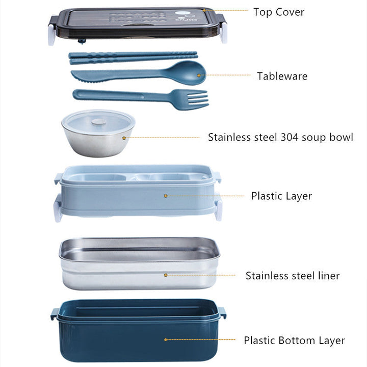 Double Layer Leak-Proof Soup Bowl Lunch Box | Bowlift
