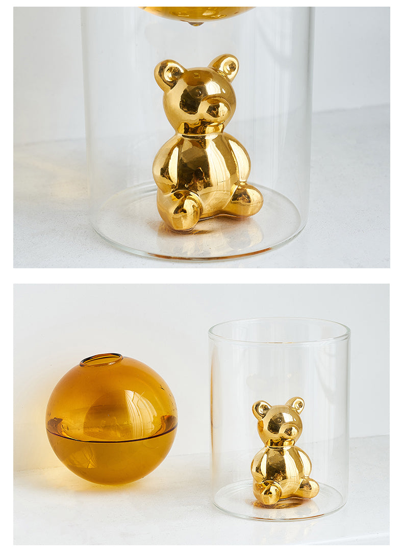 BowLift | Transparent Double Glass Terrarium Art Vase
