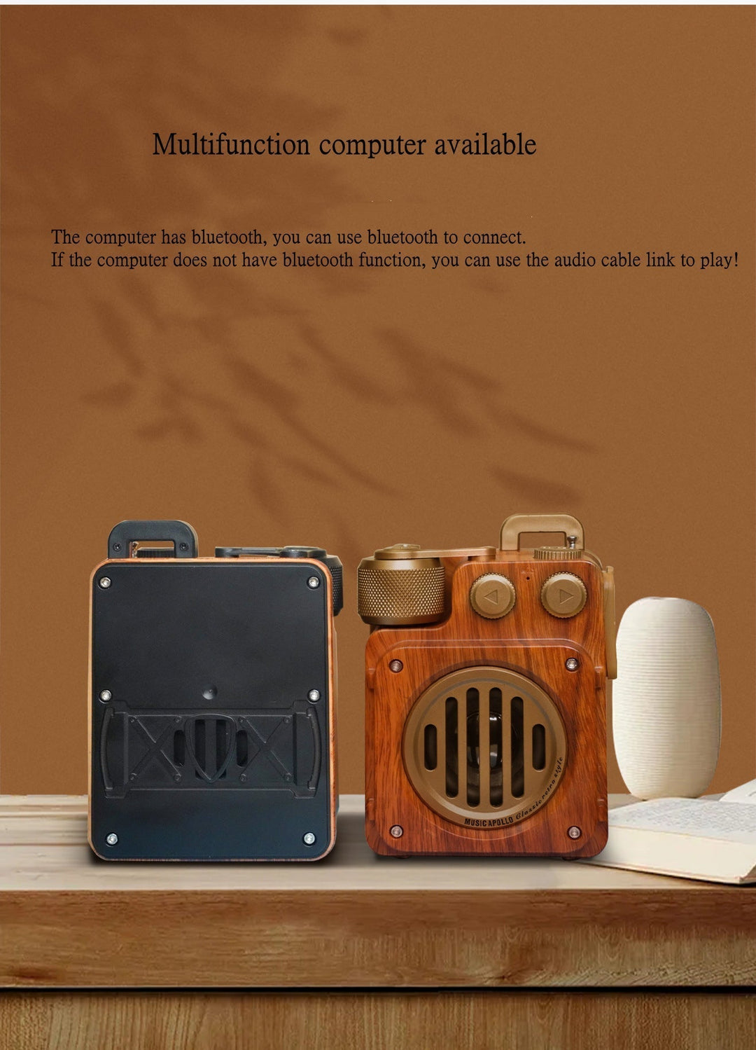 BowLift | American Style Retro Bluetooth Radio Speaker