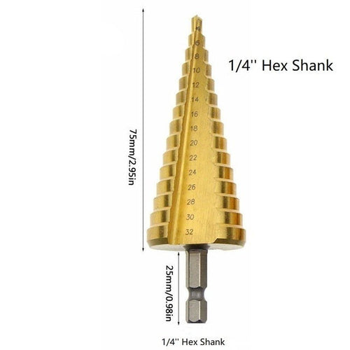 Titanium Drill Cone Bit Set | Bowlift