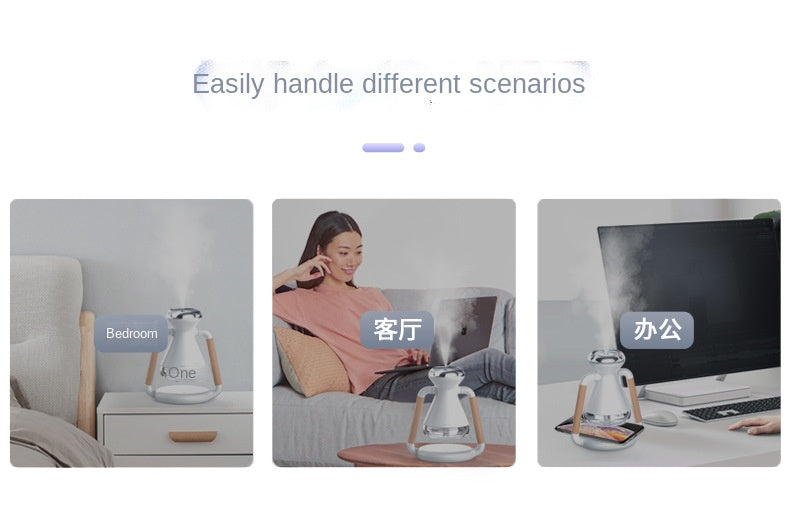BowLift | Mini Air Humidifier Wireless Phone Charger