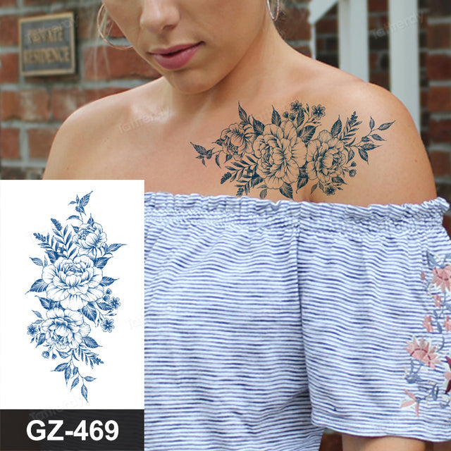 BowLift | Flower Sleeve Semi-Permanent Tattoo