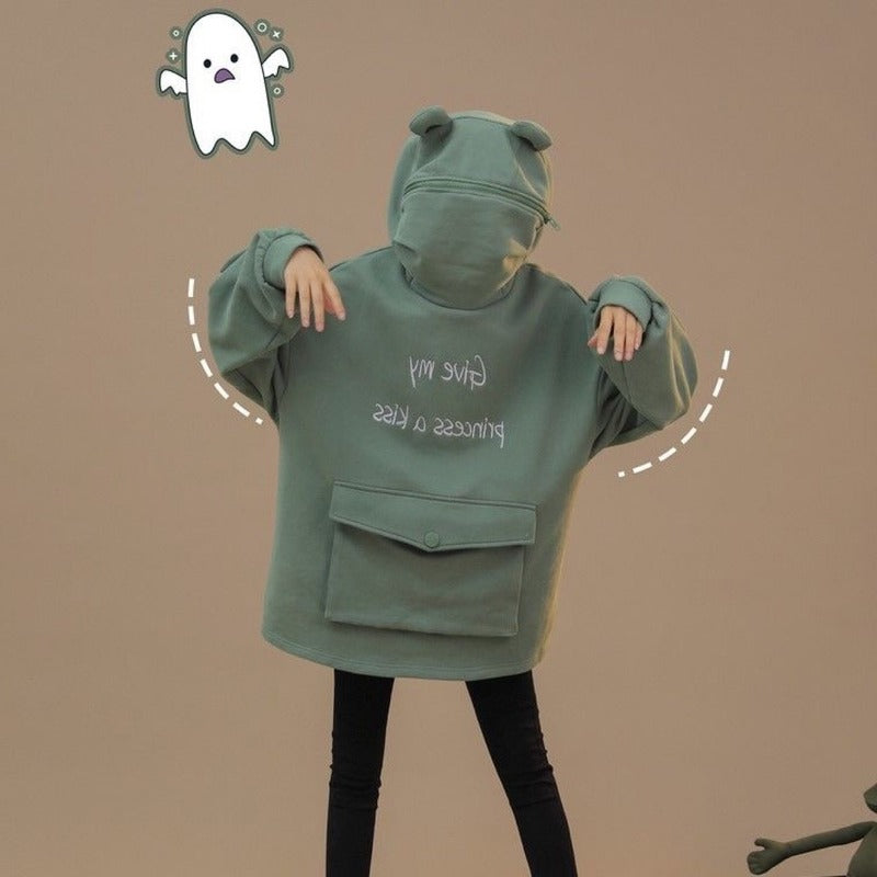 BowLift | Japanese Style Long Sleeve Frog Hoodie