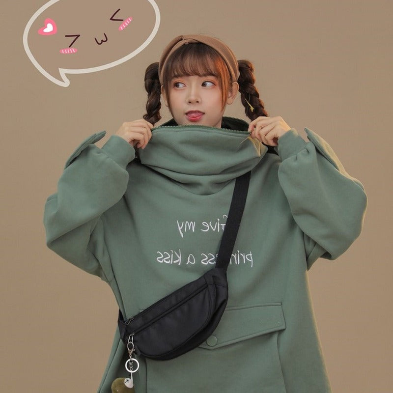BowLift | Japanese Style Long Sleeve Frog Hoodie
