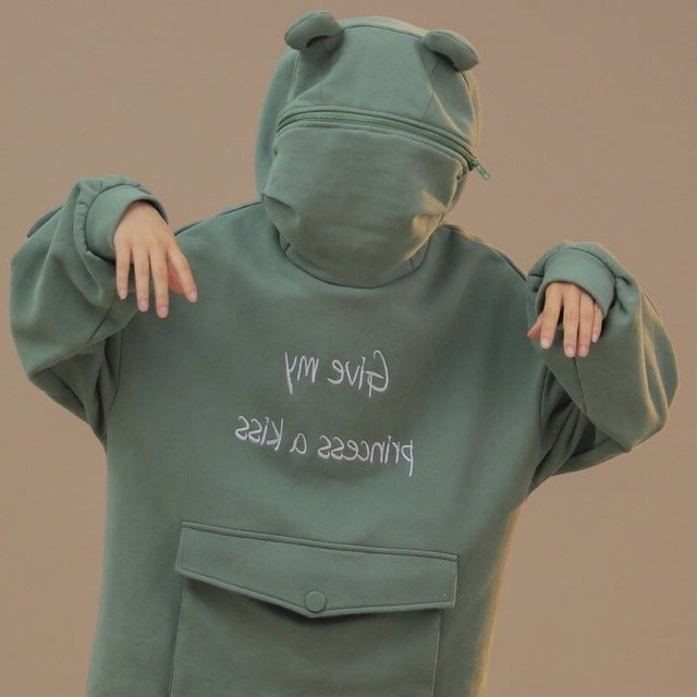 BowLift | Japanese Style Long Sleeve Frog Hoodie