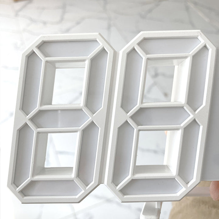 3D LED Modern Digital Alarm Wall Clock | Bowlift