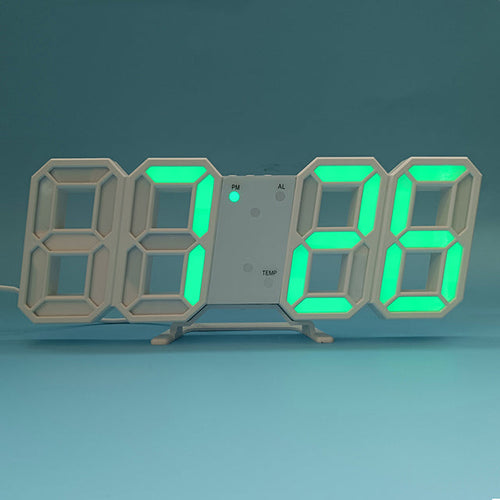 3D LED Modern Digital Alarm Wall Clock | Bowlift