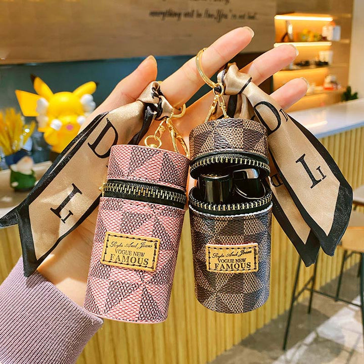 BowLift | Leather Luxury Mini Lipstick Bag Keychain