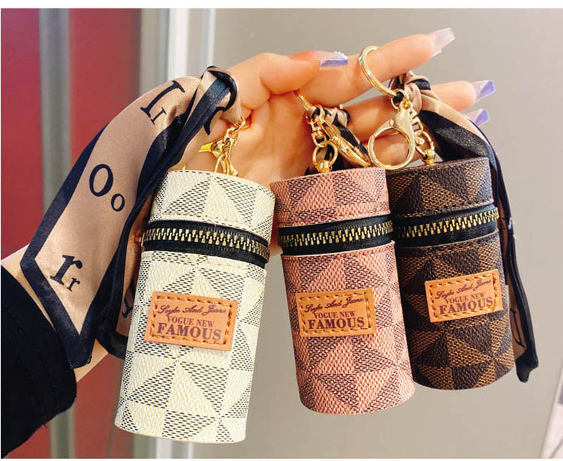 BowLift | Leather Luxury Mini Lipstick Bag Keychain