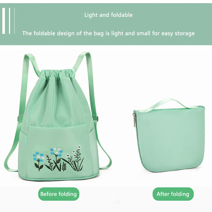 Flower Waterproof Folding Large Travel Backpack | Bowlift