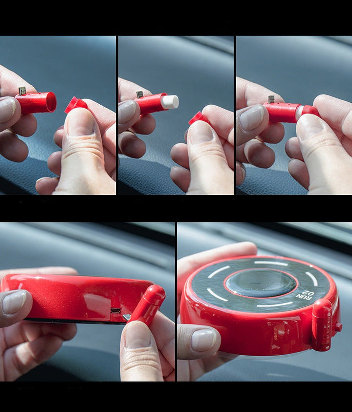 Rotating Race Solar Car Air Purifier | Bowlift
