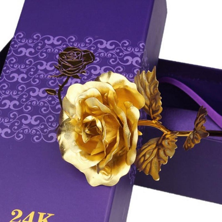 24k Gold Foil Rose - With Box | Bowlift