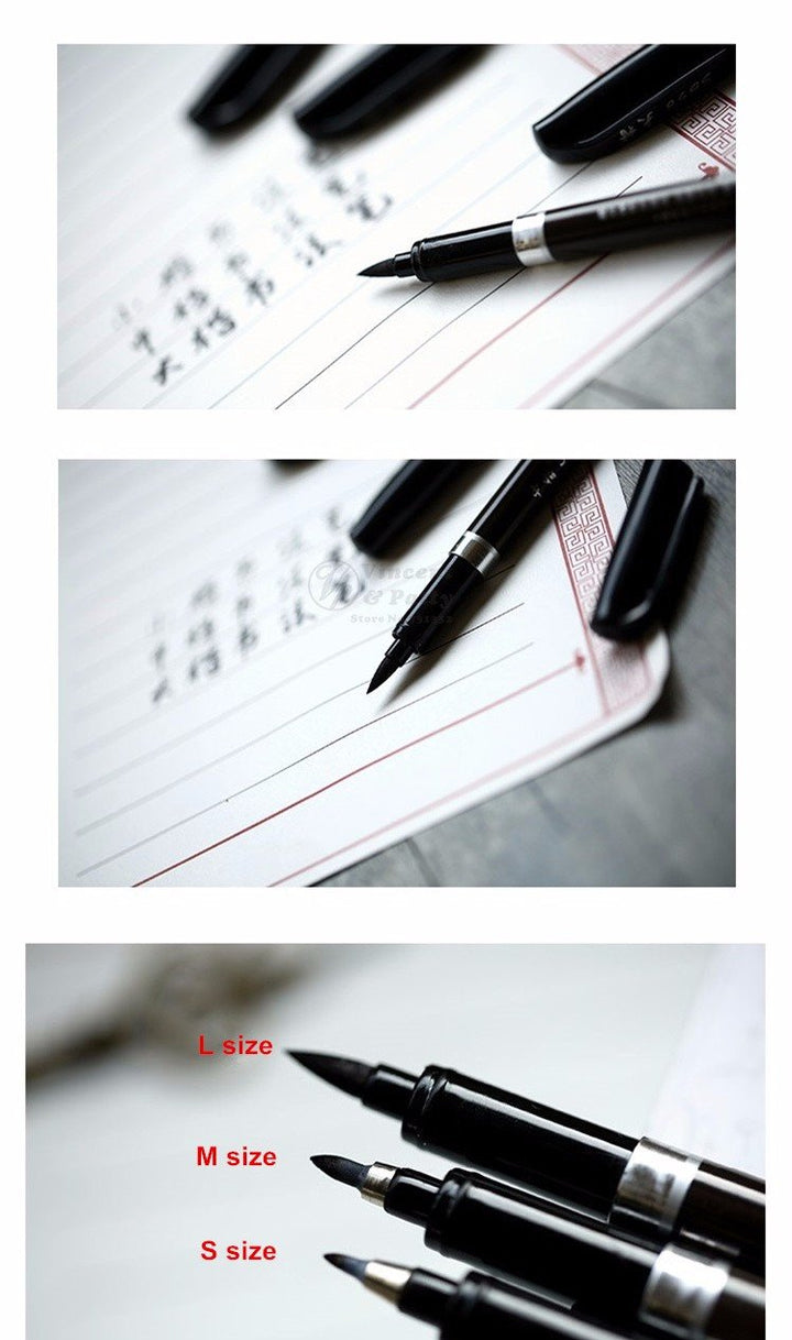 Calligraphy Brush Pens - 3 Pieces | Bowlift