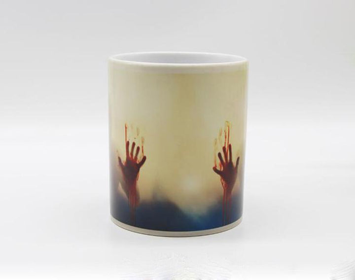 Heat Sensitive Bloody Hands Mug | Bowlift