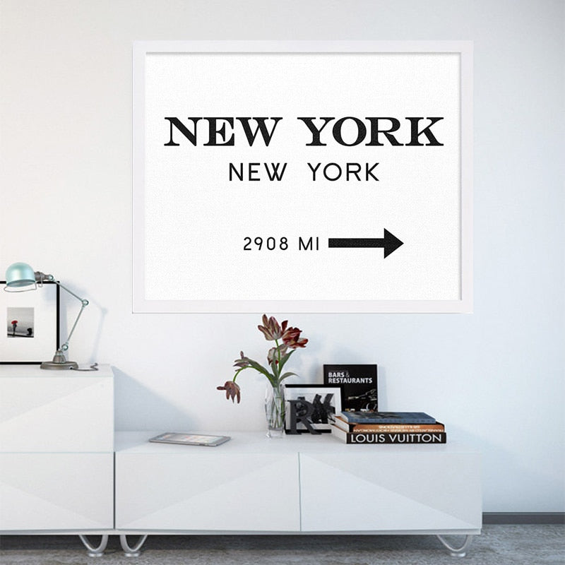 NYC New York City - Canvas Wall Art Painting | Bowlift