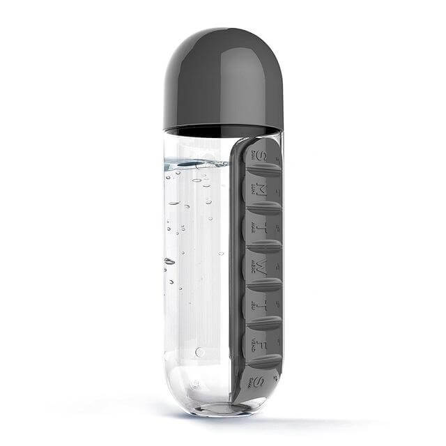 Water Bottle Daily Pill Organizer | Bowlift