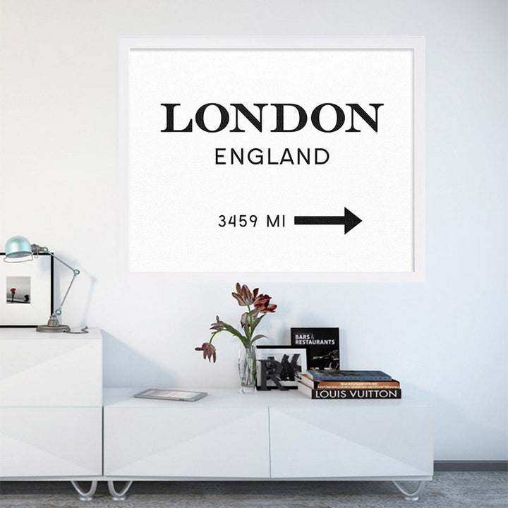 London England Print Art Interior Design Poster  - Canvas Wall Art Painting | Bowlift