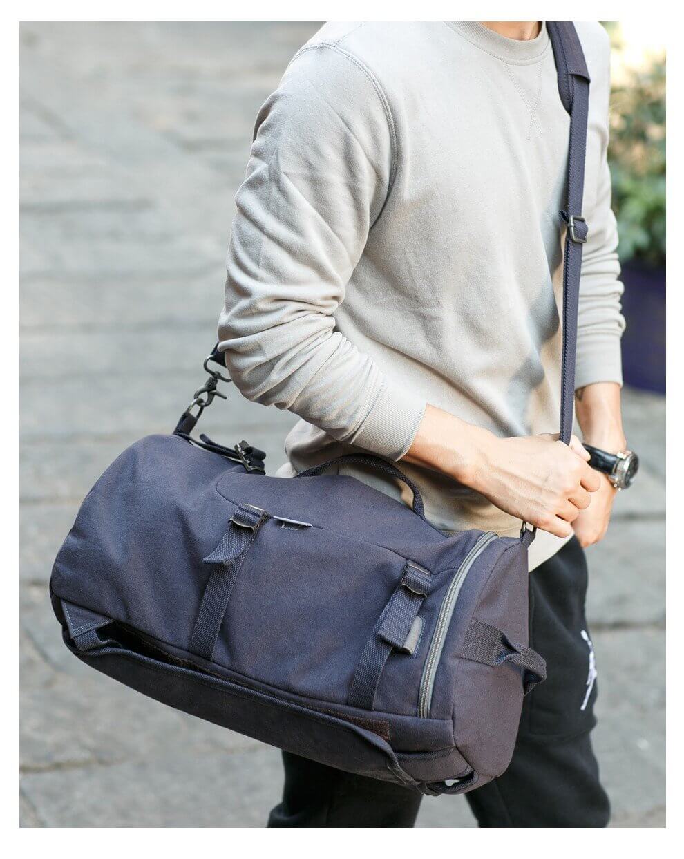 BowLift | Cylinder package Multifunctional Male Fashion Backpack