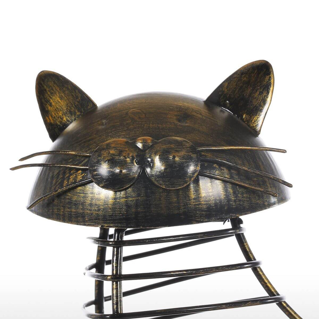 BowLift | Metal Cat Figurines Cork Container