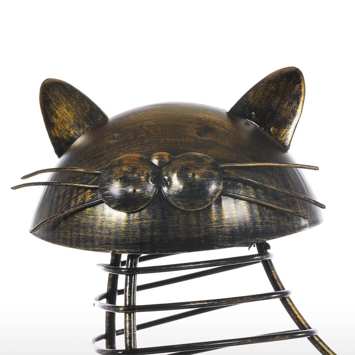 BowLift | Metal Cat Figurines Cork Container