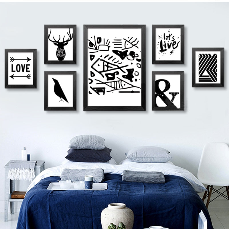 Let's Live Deer - Canvas Wall Art Painting | Bowlift