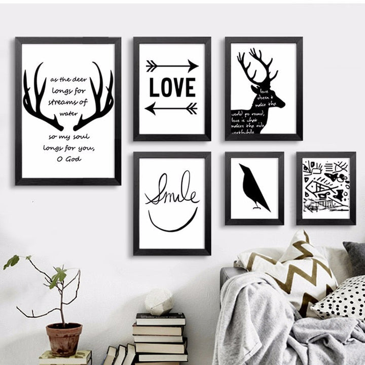 Let's Live Deer - Canvas Wall Art Painting | Bowlift