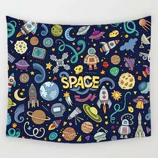 BowLift | Cartoon Pattern Tapestry Yoga Rug