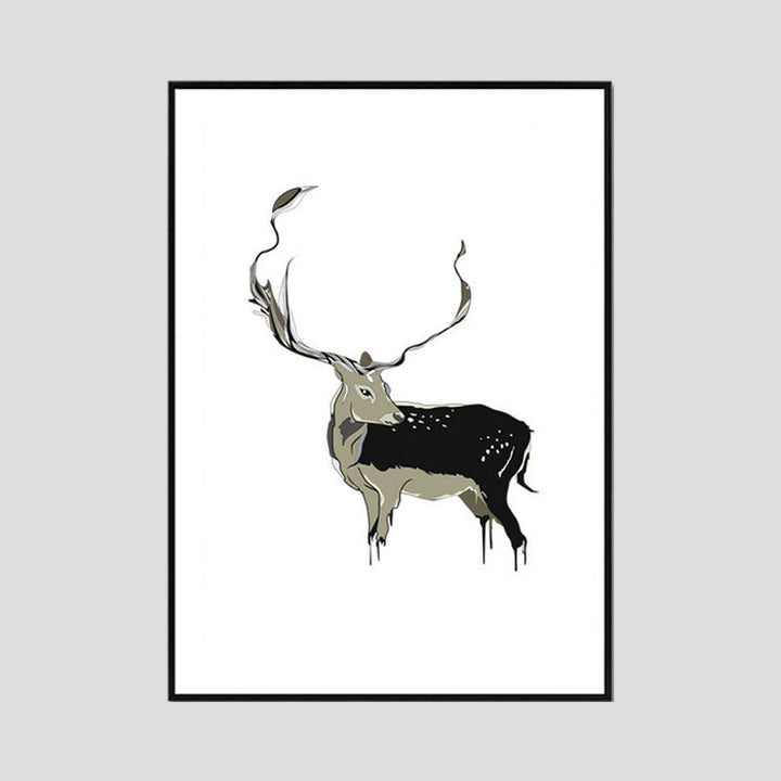 Nordic Nature Canvas Painting Animals - Canvas Wall Art Painting | Bowlift