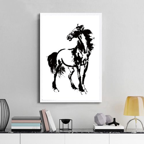 White And Black Chinese Style - Canvas Wall Art Painting | Bowlift