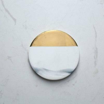 BowLift | Luxury European Style Marble Stripes Ceramic Coaster