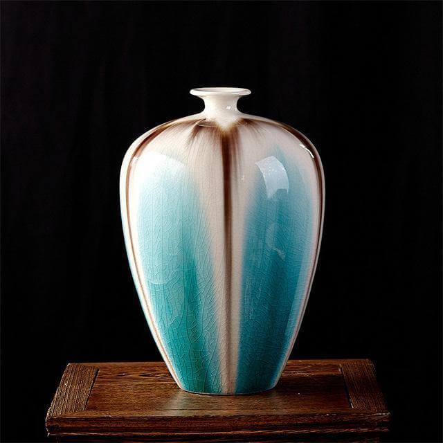 BowLift | Classical Ancient Jingdezhen Ice Crack Ceramic Glaze Vase