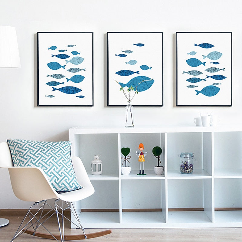 Fish-Canvas Wall Art Painting | Bowlift