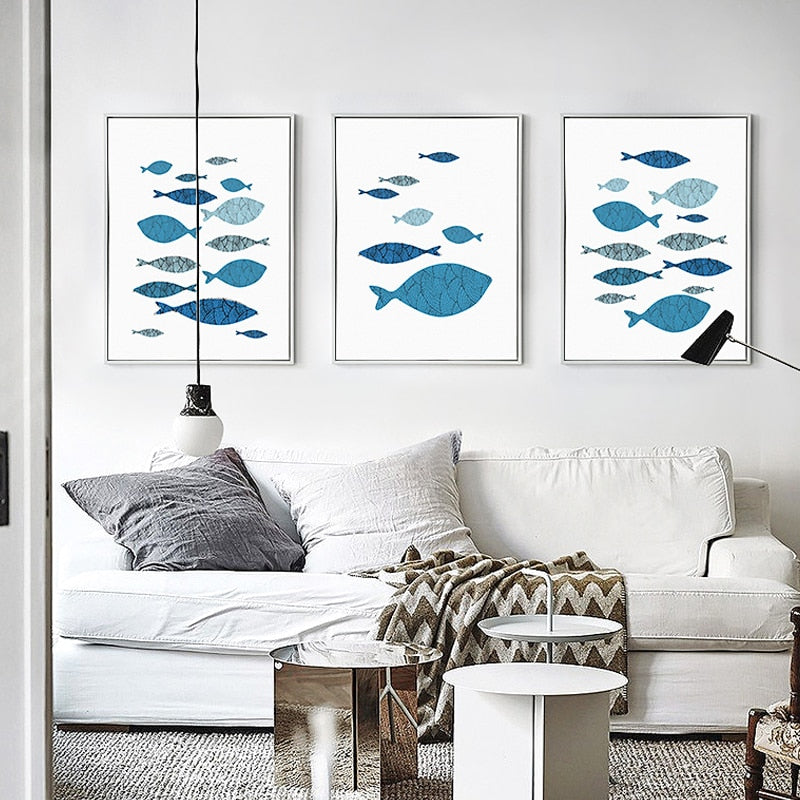 Fish-Canvas Wall Art Painting | Bowlift