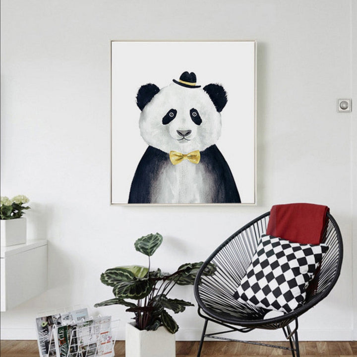 Animals Sketch Human Portrayal - Canvas Wall Art Painting | Bowlift