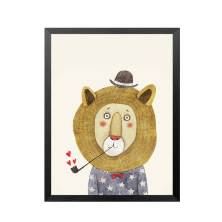 Animals Sketch Human Portrayal - Canvas Wall Art Painting | Bowlift