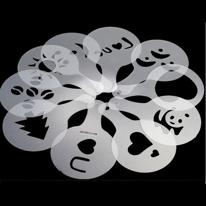 Latte Stencil Kit - 16 Piece Set | Bowlift