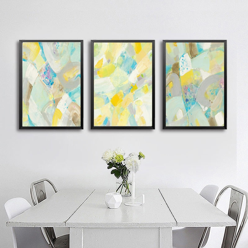 Multi Colors Canvas Painting Poster Prints - Canvas Wall Art Painting | Bowlift